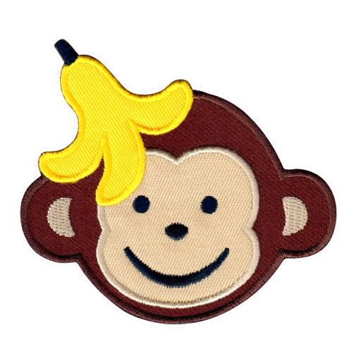 PatchMommy Monkey Patch, Iron On/Sew On - Appliques for Kids Children