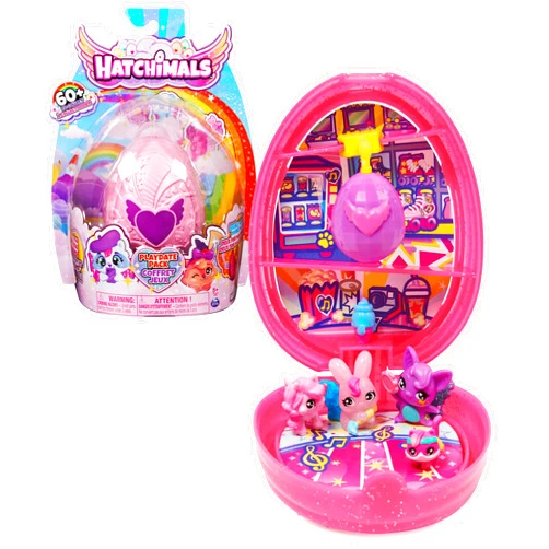 Hatchimals CollEGGtibles, Playdate Pack with Egg Playset, 4 Characters and 2 Accessories (Style May Vary), Kids Toys for Girls Ages 5 and up