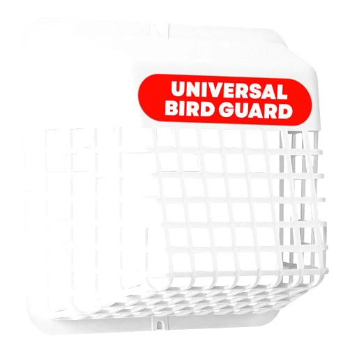 Deflecto Universal Bird Guard, Fits 3 inch to 4 inch Vent Hoods | Durable, Easy-to-Install & Prevents Birds, Rodents and Debris from Entering Dryer or Bathroom Exhaust | Strong Plastic Construction