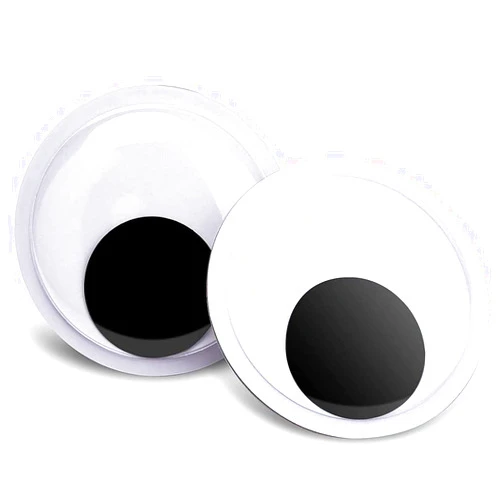 FINGOOO 6 Inch Giant Googly Eyes Large Wiggle Eyes with Self Adhesive for DIY Art Crafts and Christmas Tree Halloween Party Decorations,2 Pieces
