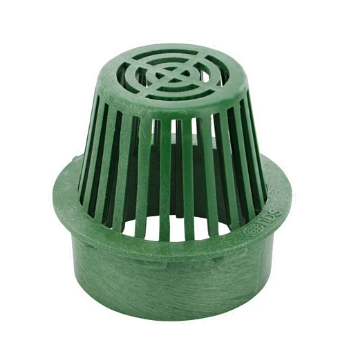 NDS 80G*, 6-Inch Atrium Grate, Connects to 6-Inch Spee-D Basin, 6-Inch Drain Pipes and Fittings, for Small Lawns, Landscaping and Patios, Plastic, Green