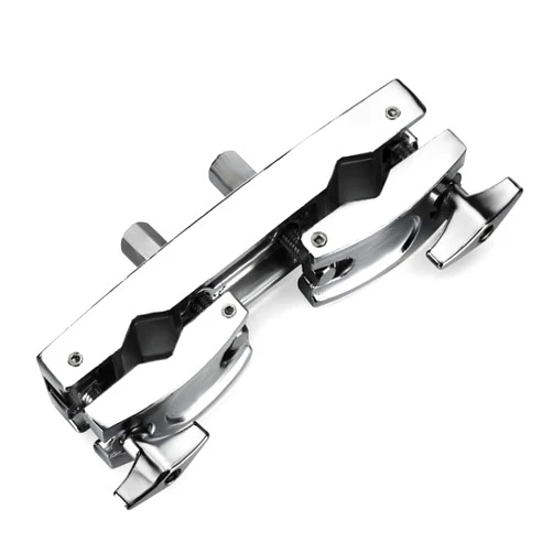 LOLUNUT Cymbal Stand Multi-clamp, Silver Drum Clamp Mounting Multi-Clamp, Adjustable Percussion Drum Accessories for Toms, Cowbell, Drum Cymbal Stands