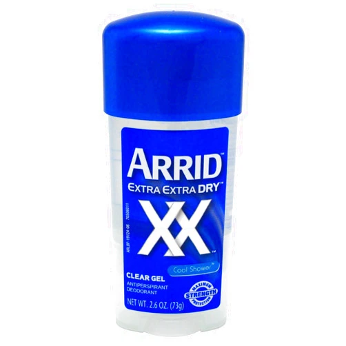 Arrid Deodorant 2.6 Ounce Gel Clear XX Cool Shower (76ml) (6 Pack)