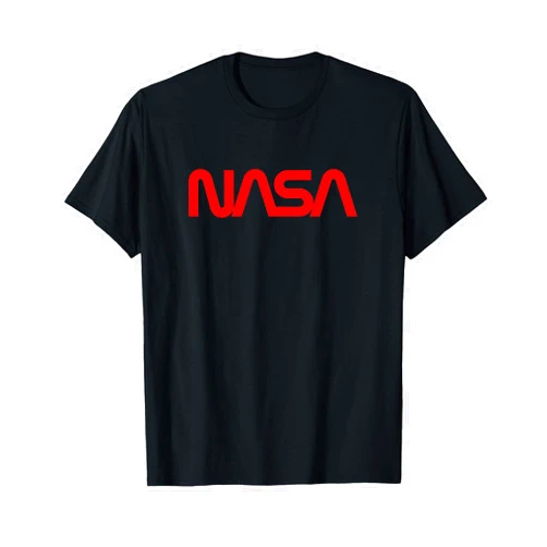 Space MathWare Officially Licensed NASA Worm Logo Red Space Gift T-Shirt