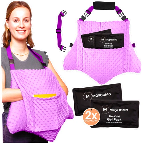 MOYOAMA 3 Pcs Hysterectomy Pillow Set - Incl 2 Gel Packs for Soothing Relief - Hysterectomy Recovery Must Haves After C Section,Post Surgery Pillow,Abdominal Surgery Recovery Pillow,Hysterectomy Gifts