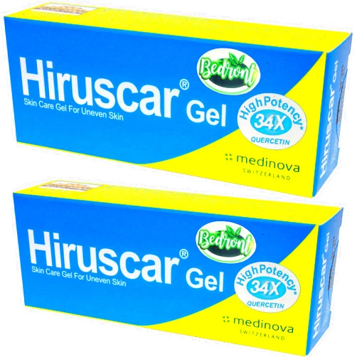 Bedront 2 Pcs. (2 x 7 Grams) of Hiruscar Gel for Uneven Skin, Scar and Keloid Care