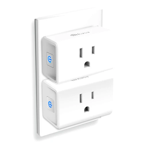 Kasa Smart Plug Ultra Mini 15A, Smart Home Wi-Fi Outlet Works with Alexa, Google Home & IFTTT, No Hub Required, UL Certified, 2.4G WiFi Only, 2 Count (Pack of 1)(EP10P2) , White