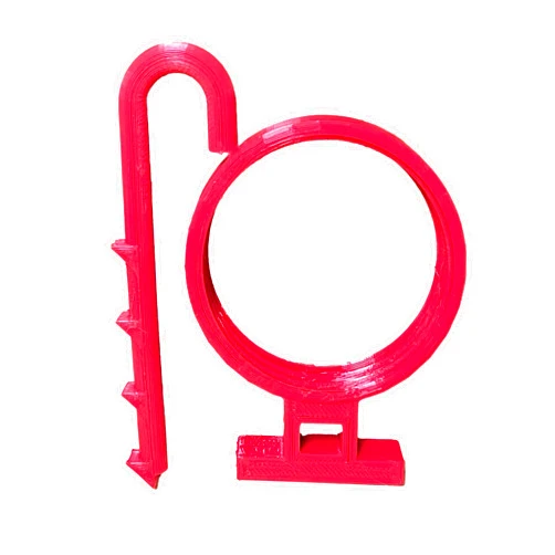 Justponics Aqua Cove - Red Inverted Mason Jar Holder for Aquariums