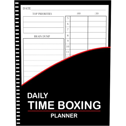 Tista Publishing Time Boxing Planner: 120 Pages Daily Time Box Planner to Boost Productivity and Manage Your Time Efficiently Perfect To Use.
