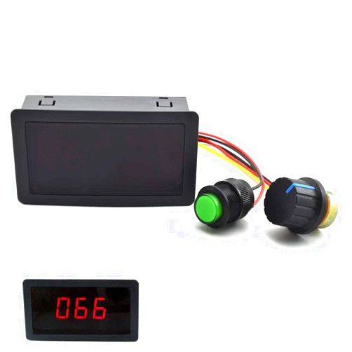 SDTC Tech 6V-30V 8A DC Motor Speed Controller 6V 12V 24V PWM Stepless Speed Control Switch Adjustable Driver Regulator with Duty Cycle LED Digital Display & Knob
