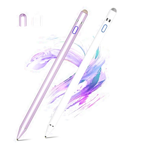 SOCLLLife Active Stylus Pens for Touch Screens, Dual Pen Tips for iOS & Android Drawing & Writing, High Precise Digital Pencil for Apple iPhone 15 to 6, iPad Air/Pro/Mini, Phone/Tablet/Samsung/Kindle