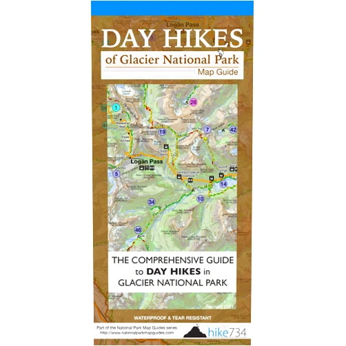 Jake Bramante Day Hikes of Glacier National Park Map Guide