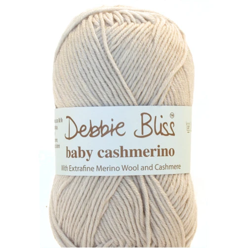 Debbie Bliss Yarns Debbie Bliss Baby Cashmerino Yarn 1.76oz (50g), 137 Yards (125m) - Silver Gray Sport Weight for Crochet or Knitting - Mashine Washable Wool, Acrylic, Cashmere Blend - Lightweight, Soft for Baby