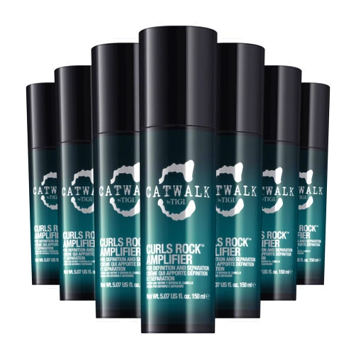 Bed Head Catwalk Curls Rock Amplifier Shaping Cream by TIGI 7-Pack – Curl Cream for Defining Wavy, Curly Hair – Flexible Hold, Frizz Control + Anti-Humidity, Scented, 5.07 Oz Ea