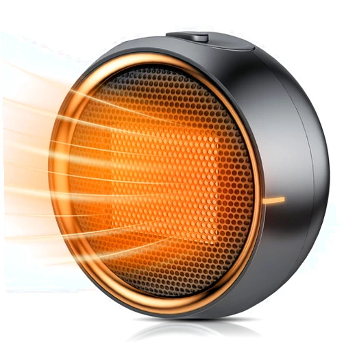 ASNUG Space Heater, Portable Electric Heaters for Indoor Use, PTC Ceramic Small Heater, 2S Efficient Heating, Tip-0ver & Overheat Protection, Quiet Mini Desk Heater for Bathroom Home Office Bedroom