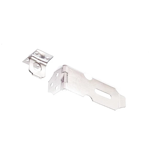 Juvielich Knob Hasp Locks Twist Keyed Hasp Lock Stainless Steel Safety Hasp Latches Keyed for Small Doors Cabinets File Drawer Lock Freezer Door Lock Silver 128mm 4PCS