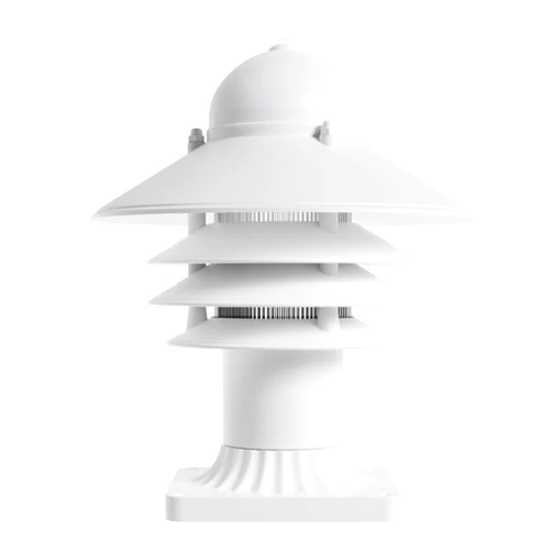 KastLite White Nautical Post Walkway Lamp with Pier Mounting Base | 10
