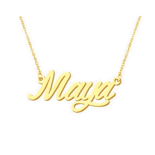 Aoloshow Personalized Name Necklace Custom Any Name Necklaces Jewelry for Womens New Mom Bridesmaid Gift