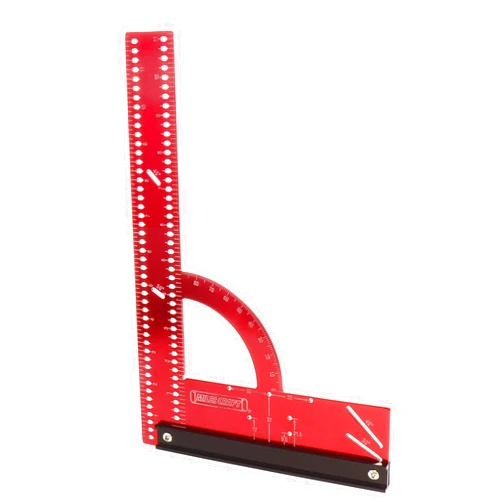 Milescraft 8410 MC-Square300 Imperial Framing Square – 12” x 8” Aluminum Carpenter Square for Woodworking with Removeable Fence