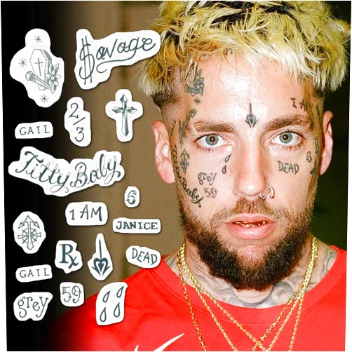 TattooIcon Scrim Face Temporary Tattoos Set