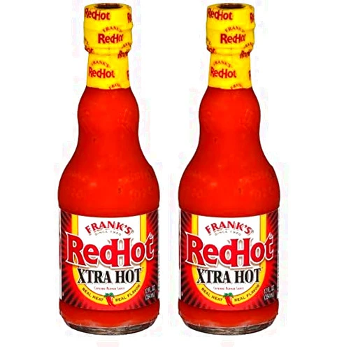 Frank's RedHot Xtra Hot Cayenne Pepper Sauce, 12 fl oz (Pack of 2)