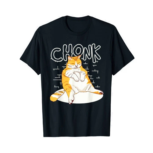 Funny Cat Meme Chonky Cat Fat Cat Chonk Scale Chonky Meme Chonker Cat T-Shirt