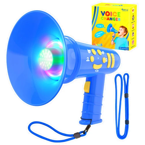 MEGUO Voice Changer for Kids,Mini Megaphone,Birthday Gift for Boys Girls Ages 3,4,5,6,7,8 - Boy Toys for 3-8+ Year Old - Noise Maker Prank Gift for Christmas,Easter,Halloween,Cool Gadgets (Blue)