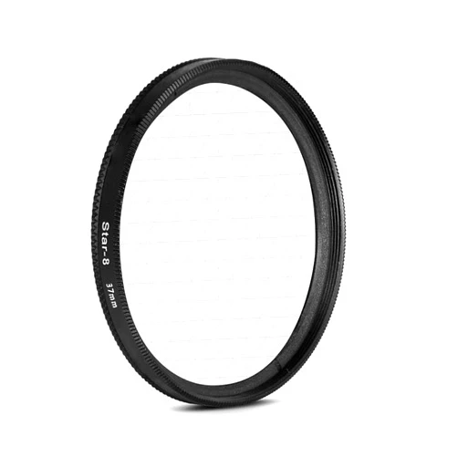 AKOAK 37mm 8-Point Star Filter for Cellphone or Camera Lens