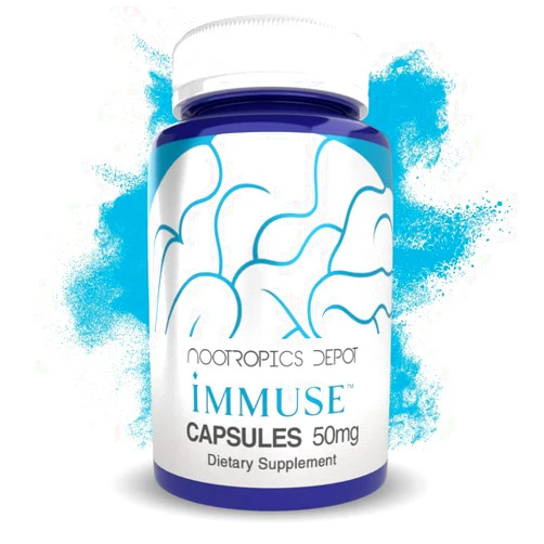 Nootropics Depot Immuse Capsules | 50mg | 90 Count | Lactococcus Lactis Strain Plasma | Novel Paraprobiotic Supplement | Natural Immune Defense Support