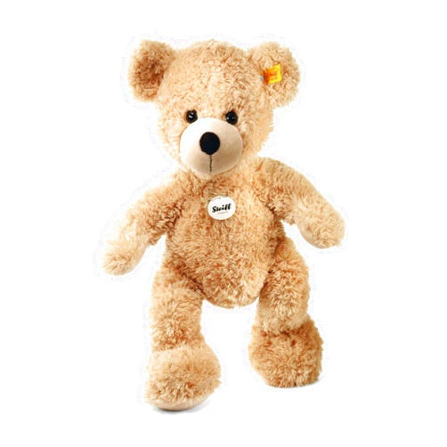Steiff USA Beige Fynn Teddy Bear Plush Collectible, 15.75” x 10.6” x 5.5” – Handmade Craftsmanship (111679)