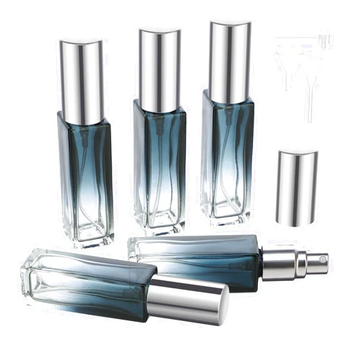 Segbeauty Refillable Perfume Bottle Travel, 5 Set of 10ML Pocket Glass Perfume Atomizer, Empty Fine Mist Mini Travel Bottles Set Cologne Atomizer Dispenser Fragrance Sprayer Cosmetic Container