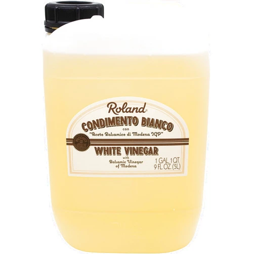 Roland Foods Condimento Bianco with Balsamic Vinegar of Modena, White Vinegar, 5-Liter Jug