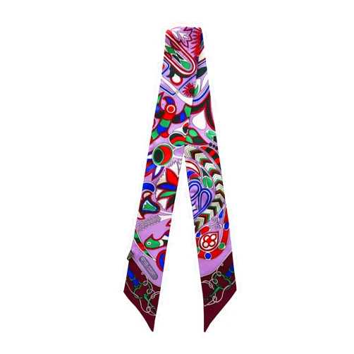 JERLA 100% Mulberry silk Scarf handbag wrap wrap Tie Bundle head Hair Ribbon Scarf Neckerchief Scarf for women men