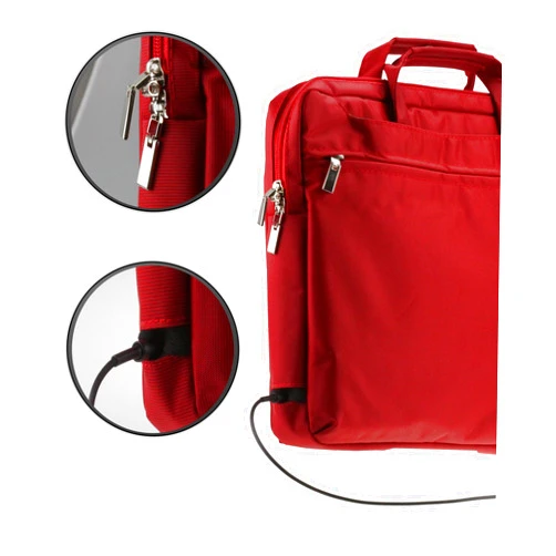 Navitech Red Carry Case/Cover Bag for Portable DVD Players Including The VK-SYTEC