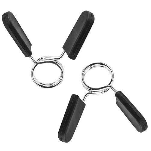 EastyGold Barbell Clamps Dumbbell Spring Clip Circlip Collars 1 Inch Weight Bars Clips Fitness Weightlifting Lock Buckle for Standard Bar Barbell Strength Training Gym Accessory
