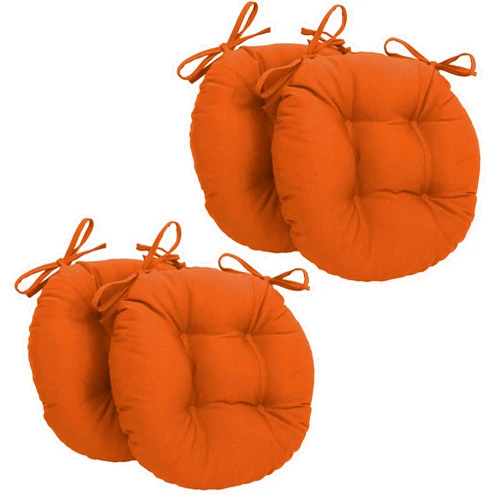 Blazing Needles 16-inch Twill Round Chair Cushion, 16