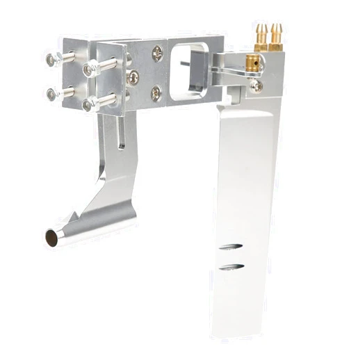Worem RC Boat Rudder Kit, Integrated Flexible Shaft 110mm RC Boat Water Absorbing Rudder Aluminum Alloy for 0.2in Shaft System