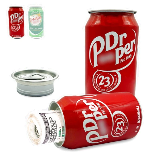 AZ-Homey Soda Pop Can Diversion Safe, Hidden Safe Stash with Realistic Design for Secure Storage, Secret Hidden Storage for Cash, Jewelry, Keys & Small Valuables – Perfect for Home, Office, and Car - Pepper