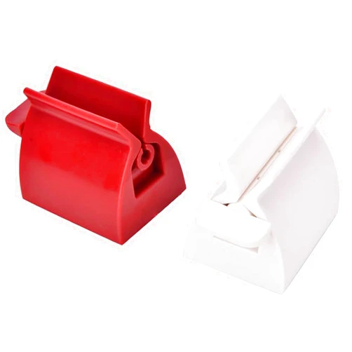 ISKYBOB Set of 2 Rolling Tube Toothpaste Squeezer Dispenser Toothpaste Seat Holder Stand