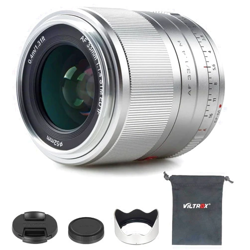 VILTROX EF-M 33mm f/1.4 F1.4 EOS M-Mount Autofocus APS-C Prime Lens Dual Aperture for Canon M-Mount M10 M100 M200 M3 M5 M50 M50II M6 M6II