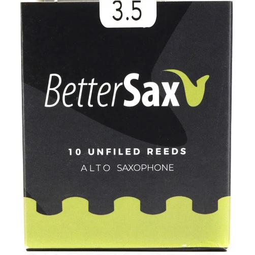 BetterSax Alto Saxophone Jazz Cut Reeds - 2.5 Strength (10-Pack): Exceptional Musical Versatility, Consistent Performance, and 100% Organic