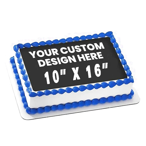 EPOC-PRINT Custom Edible Prints on Cake: Create Your Special Event with Custom Edible Image Toppers - Upload Photos for Unique, Stylish Designs on Rectangular, Cakes and Cupcake Designs - 10