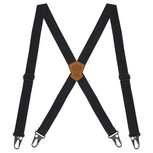 CONLIKE Suspenders for Men Heavy Duty X Back for Jeans Dress Pants Belt Loop 1.5 Inches Wide Elastic Suspenders for Men Women