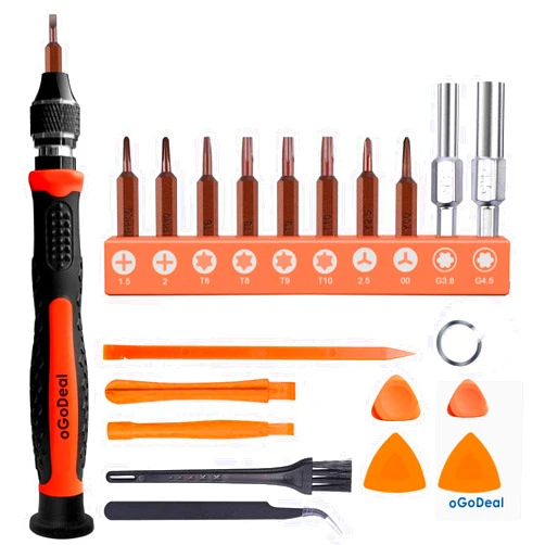 oGoDeal Triwing Screwdriver Set for Nintendo Switch T6 T8 T9 T10 Torx Security Screwdriver Kit for PS5,PS4, Xbox 360, Xbox one,Switch Lite, Joycon,Wii,N64 & Controller, PS4 Cleaning Repair Tool Kit