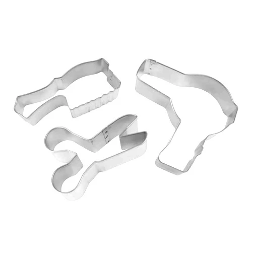 THE COOKIE CUTTER SHOP SINCE 1999 Hair Salon Cookie Cutter 3 Piece Set from The Cookie Cutter Shop – Tin Plated Steel Cookie Cutters