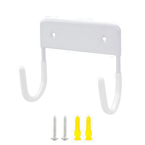 EXCLEN Ironing Board Hanger Wall Mount Ironing Board Holder Organizer Wall Rack for Laundry Rooms Storage Rack Hanging Shelf Hanger (White)