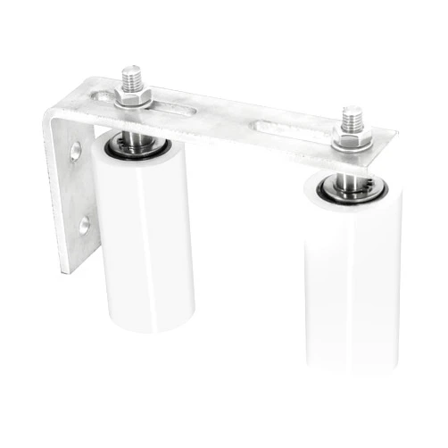 Wikbok Gate Roller Guide Adjustable 3.9'' Nylon Rollers Heavy Duty L Shaped Zinc Bracket Sliding Gate Hardware