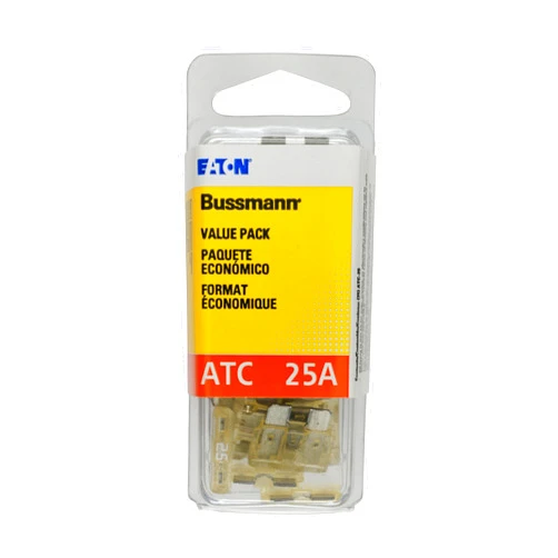 Bussmann (VP/ATC-25-RP) Clear 25 Amp 32V Fast Acting ATC Blade Fuse, (Pack of 25)
