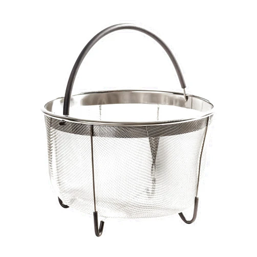 Prepmen Instant Pot Accessories Steamer Mesh Basket Stainless steel Good for cooking, boiling and frying Eggs, Vagetables and pasta, Fits a 8 quart pressure cooker (8QT)