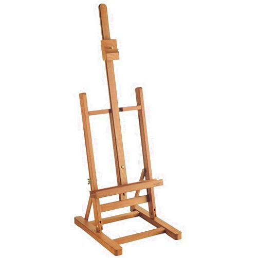Mabef M/14 Table Easel, Oiled Beechwood Desktop Easel, Indoor Use for Oil, Acrylic & Pastel, Supports up to 5 1/2 lbs
